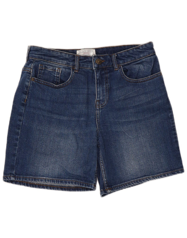 Fat Face Short en jean pour femme UK 10 Small W30 Bleu Coton