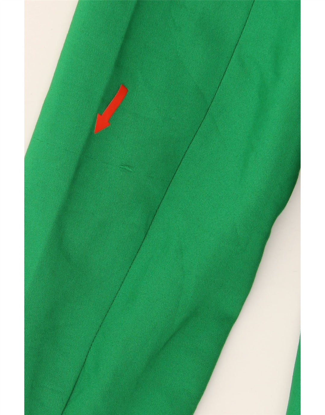 Zara Femme Crop 1 Bouton Blazer Veste UK 18 XL Vert Polyester