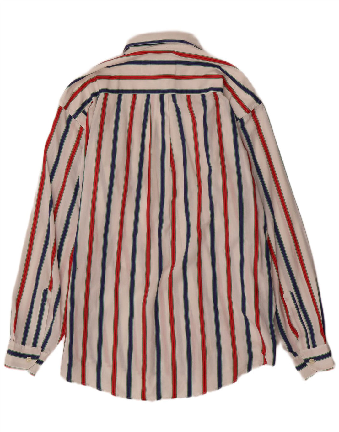 VINTAGE Chemise Homme Taille 16 1/2 42 Grand Coton Rayé Multicolore