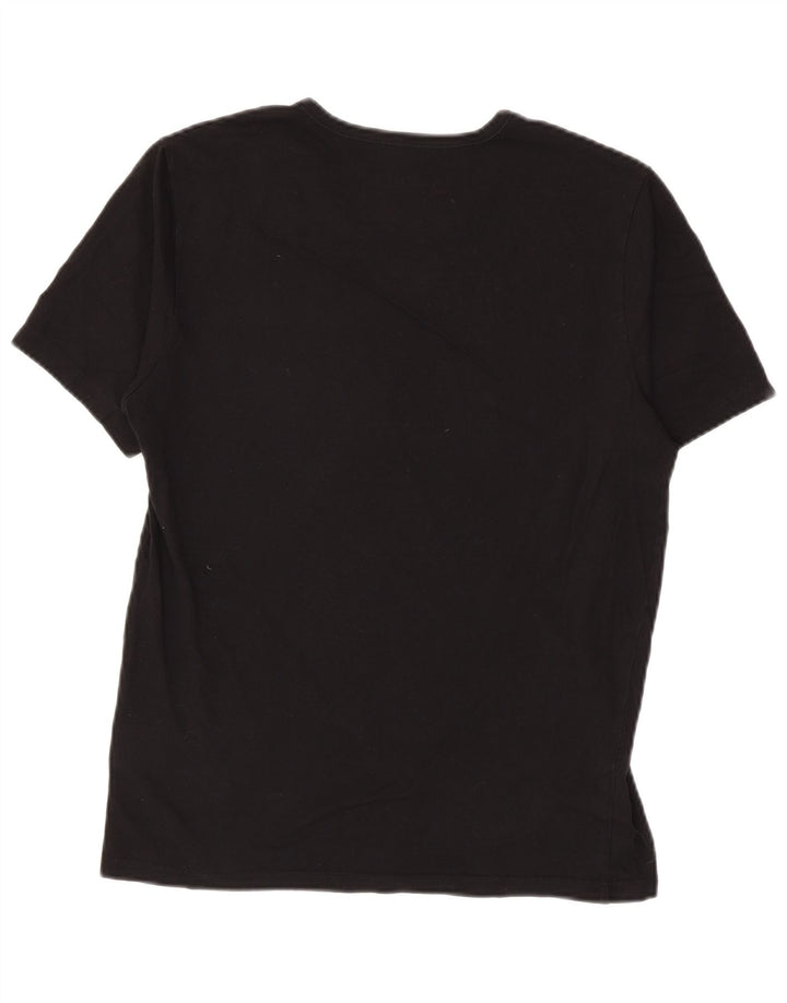 Hugo Boss Homme T-Shirt Top Coton Noir Moyen