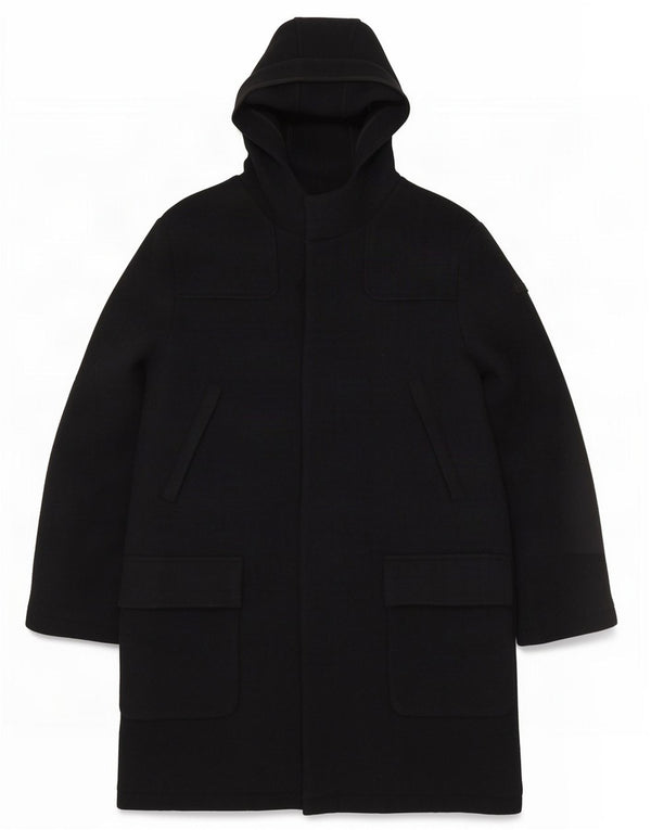 French Connection Manteau à capuche pour homme UK 40 Large Bleu marine en laine