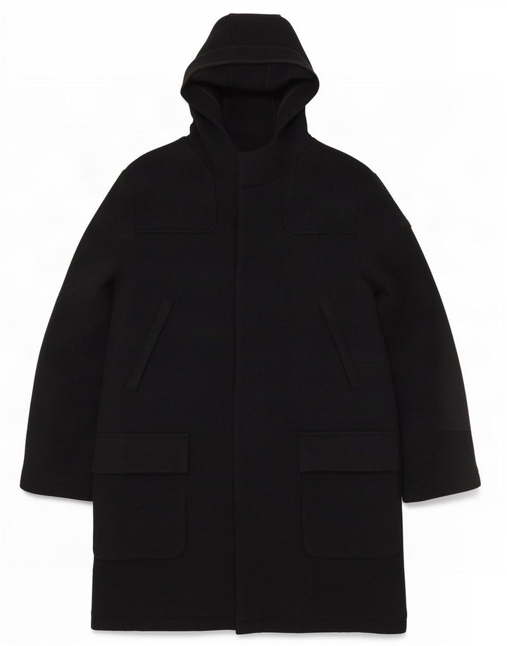 French Connection Manteau à capuche pour homme UK 40 Large Bleu marine en laine