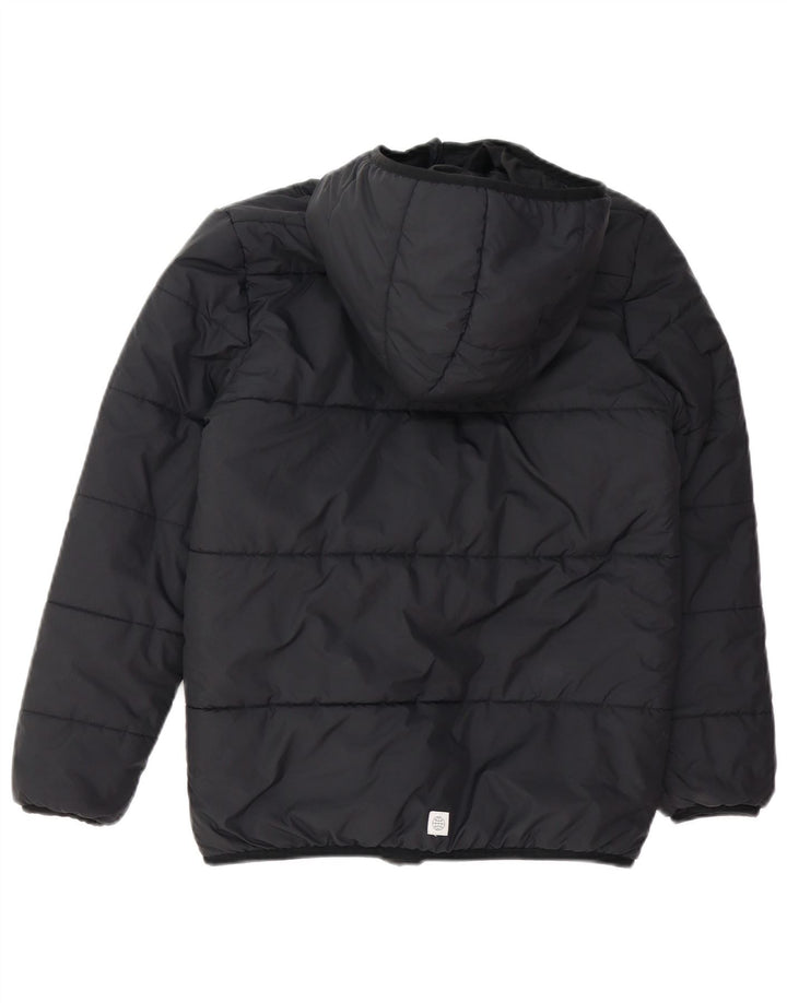 ADIDAS Veste matelassée à capuche pour garçons 11-12 ans Noir Polyester