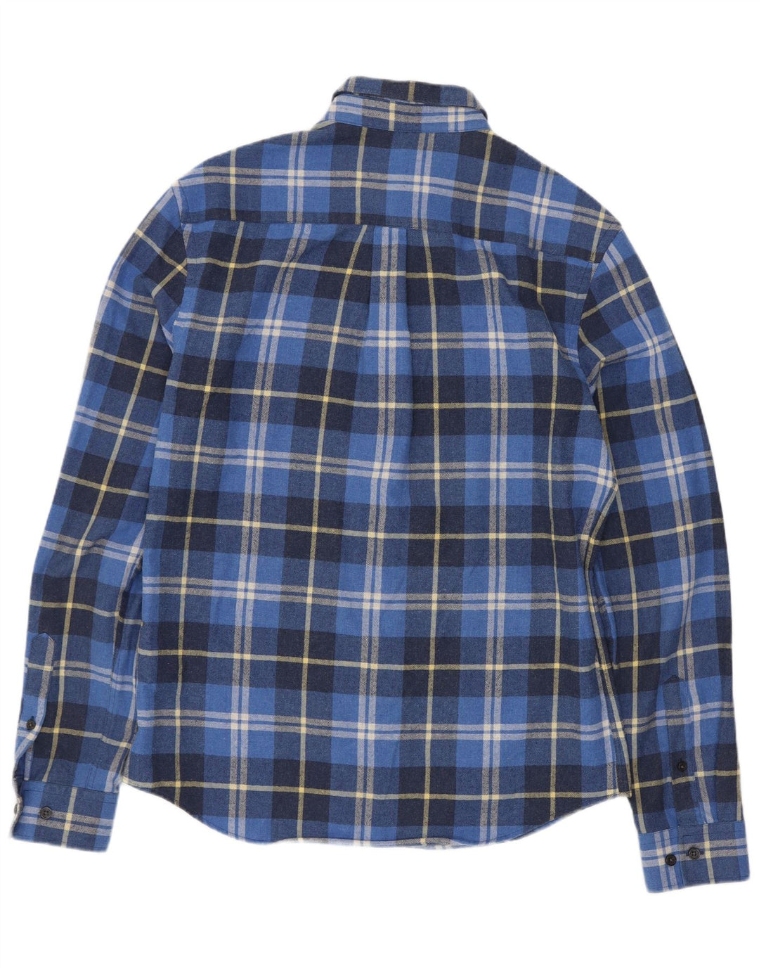 Penguin Chemise Slim Heritage Fit en Flanelle Homme Bleu Moyen à Carreaux en Coton