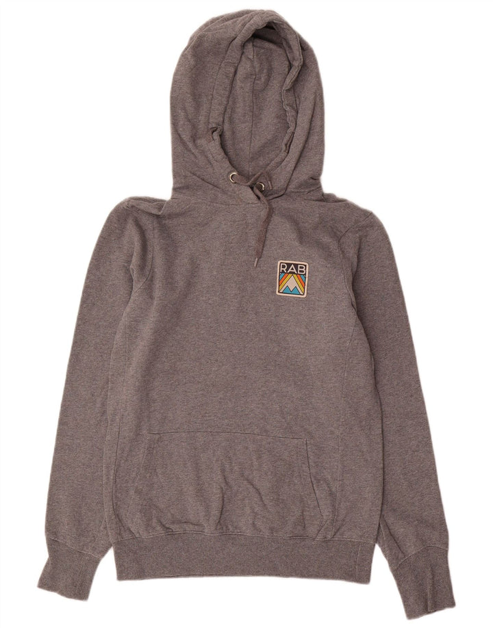 Rab Femme Sweat à capuche UK 8 Petit Gris Coton