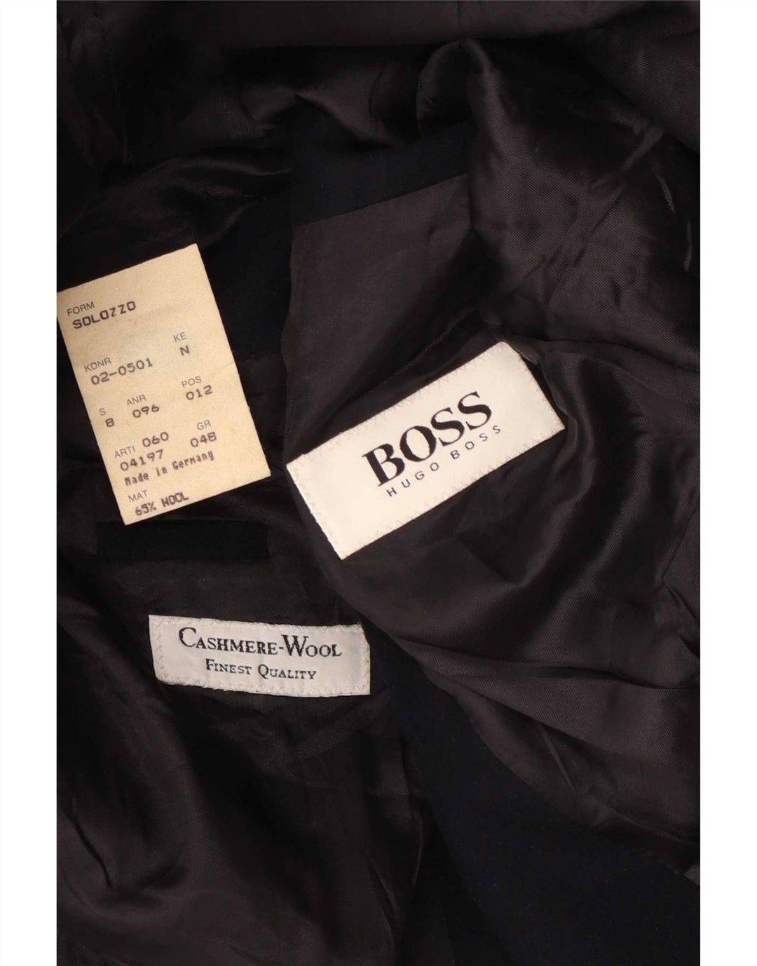 Hugo Boss Veste blazer à 2 boutons pour homme EU 48 Bleu marine moyen Laine