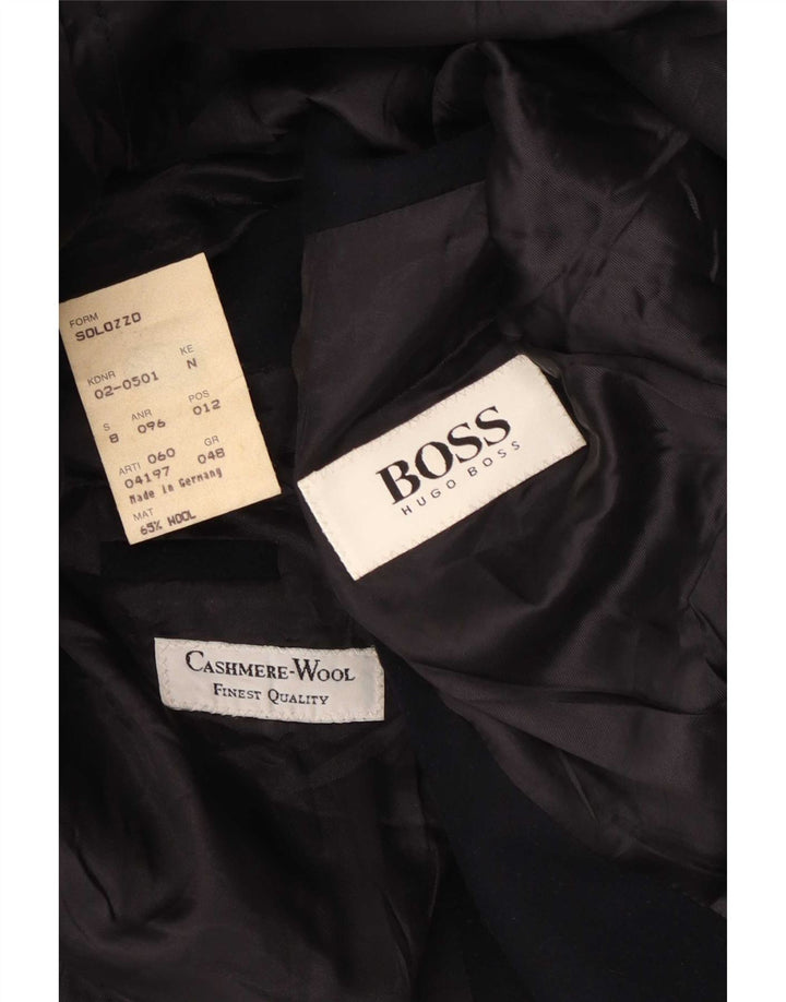 Hugo Boss Veste blazer à 2 boutons pour homme EU 48 Bleu marine moyen Laine