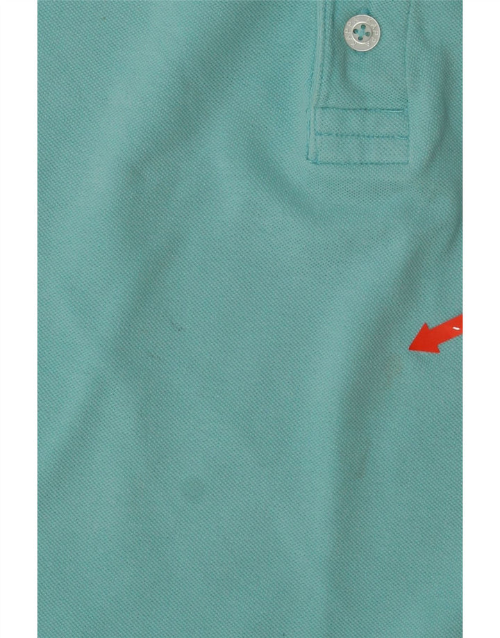 KAPPA Polo Homme XL Turquoise Rayé