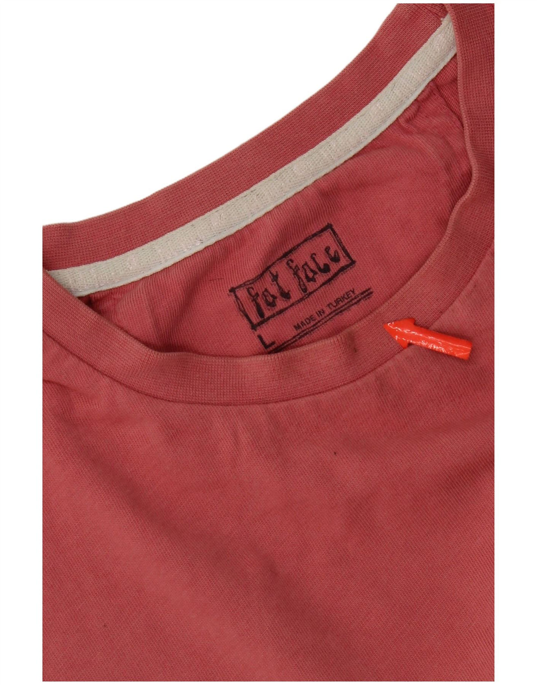 Fat Face T-Shirt Graphique Homme Grand Rose Coton