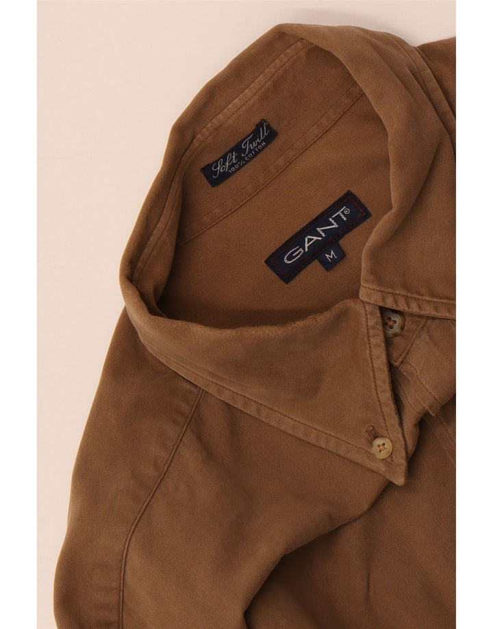 Gant Chemise Loose Fit Homme Marron Moyen Coton