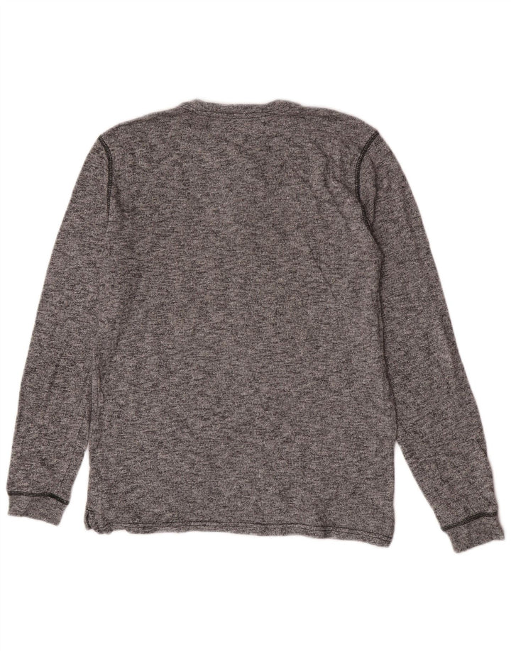 Gap Haut Homme Manches Longues Petit Gris Moucheté Coton