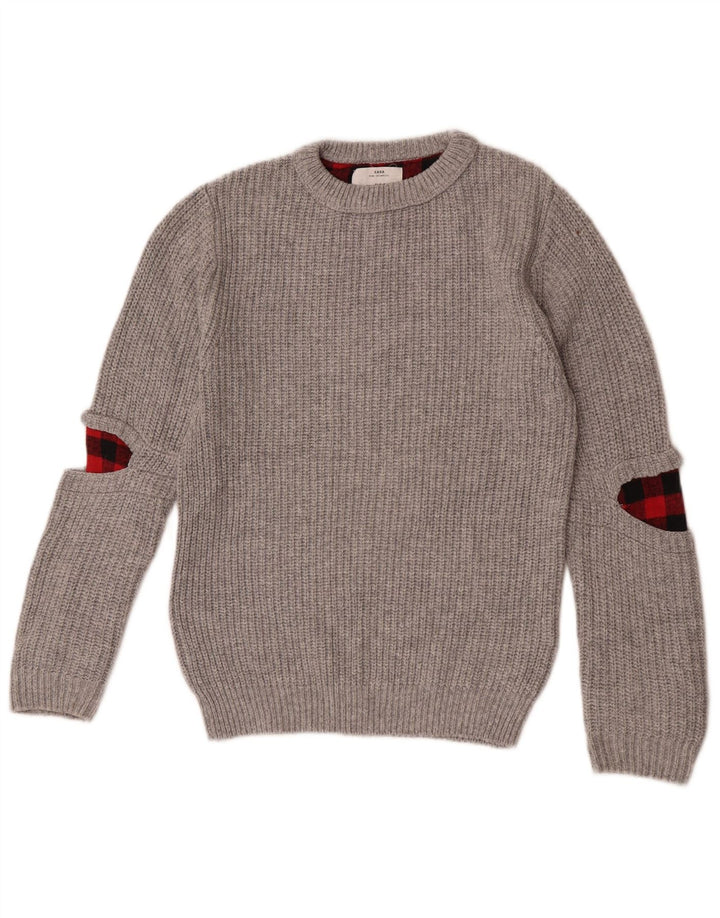 Zara Pull col bateau pour garçon 9-10 ans Gris Polyester