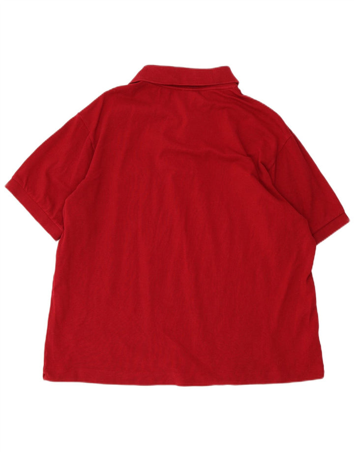 LACOSTE Polo coupe classique homme taille 6 XL coton rouge