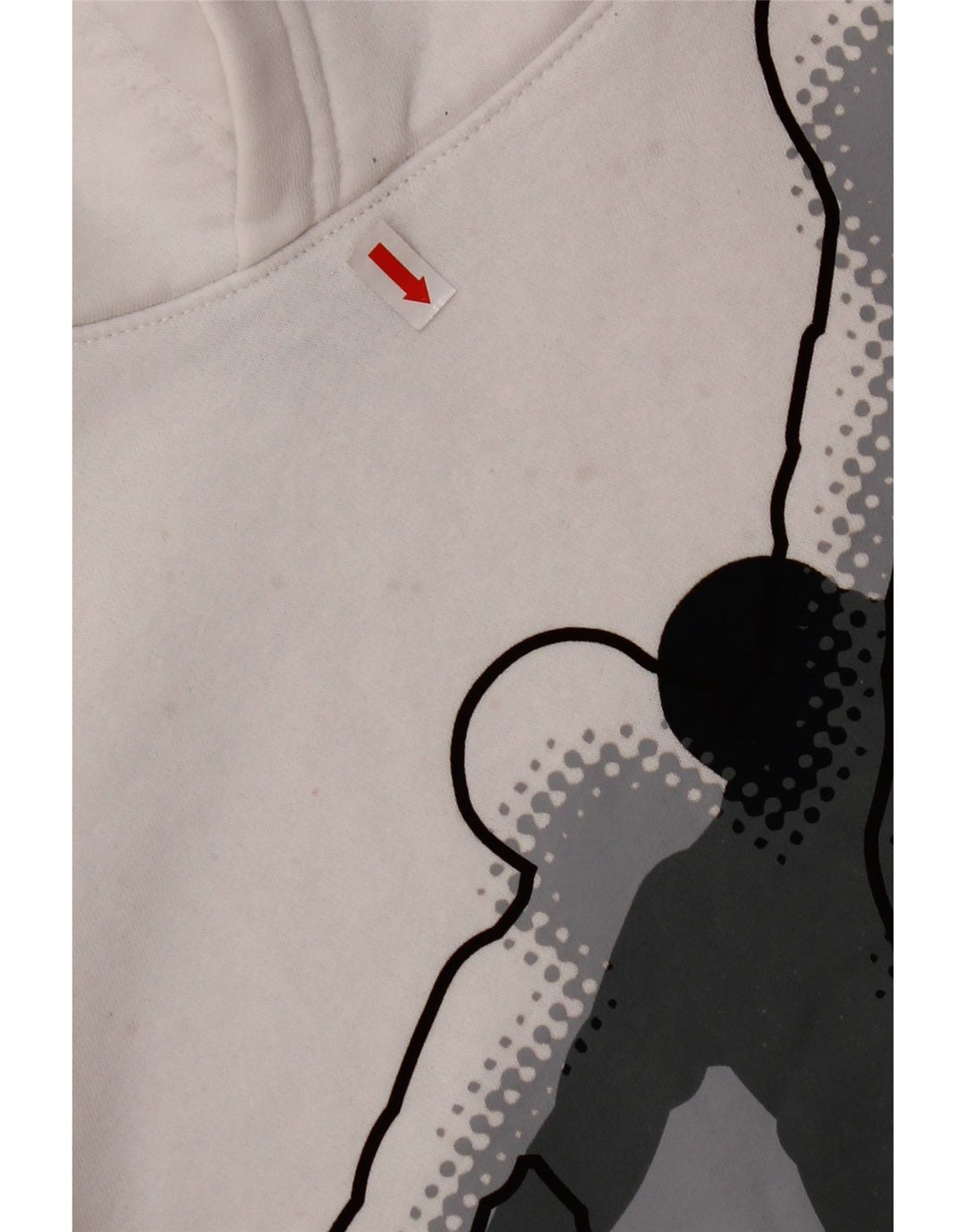 JORDAN Pull à capuche graphique pour garçon 13-14 ans XL Blanc Coton