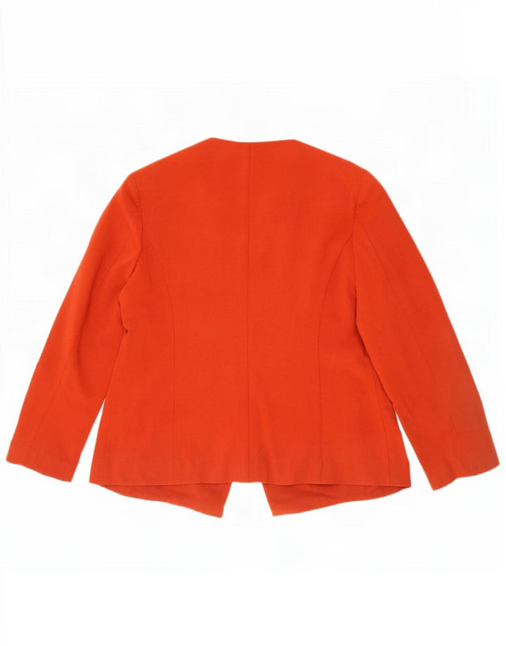 Marks & Spencer Veste blazer ouverte pour femme UK 16 Large Orange Polyester