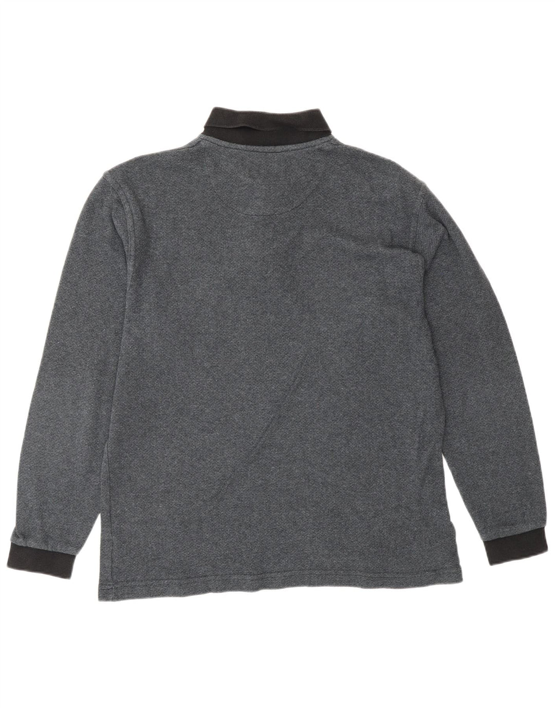 LOUIS FERAUD Polo Manches Longues Homme Gris Moyen Coton