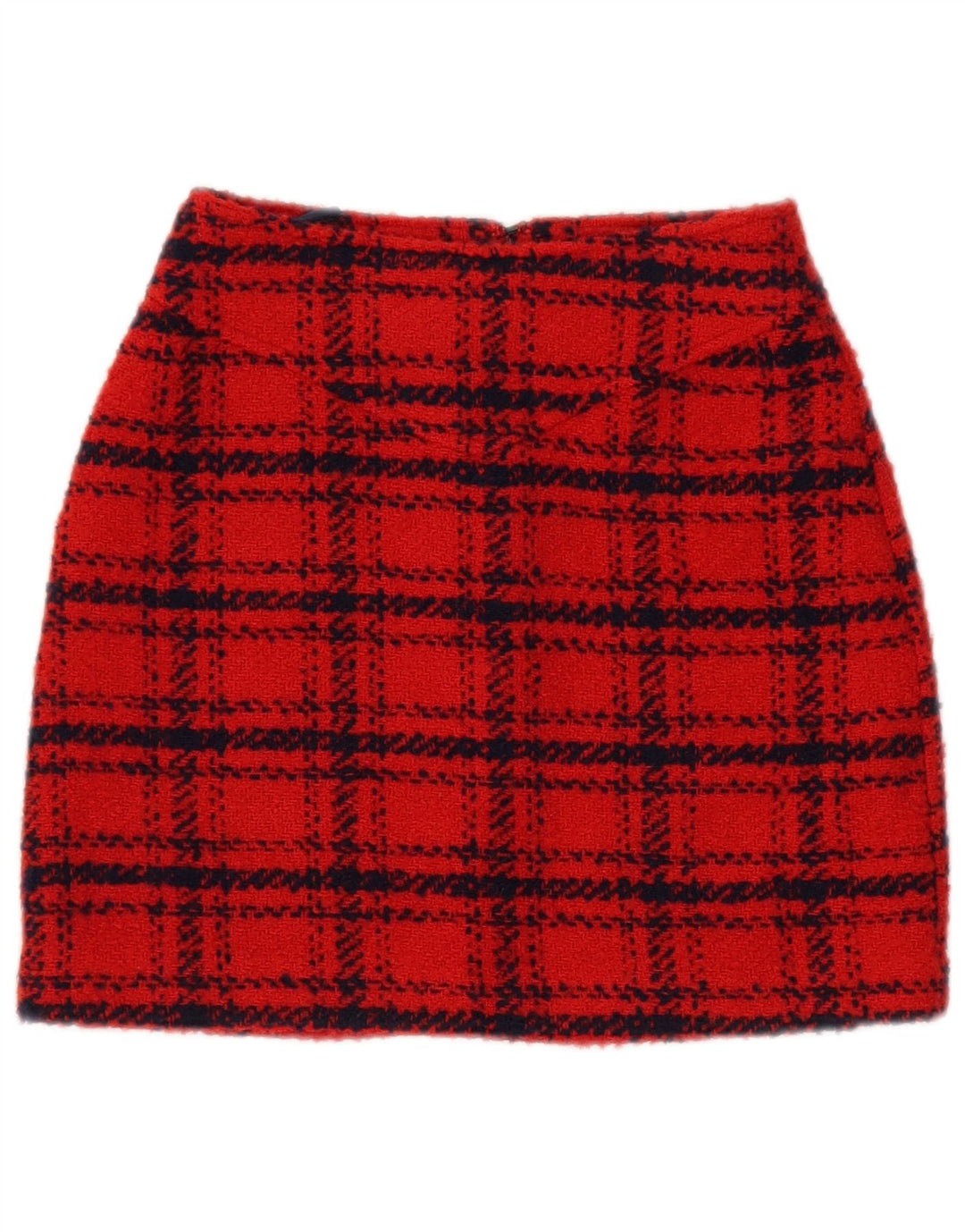 Piombo Femme Mini Jupe IT 38 XS W26 Rouge Carreaux Polyester