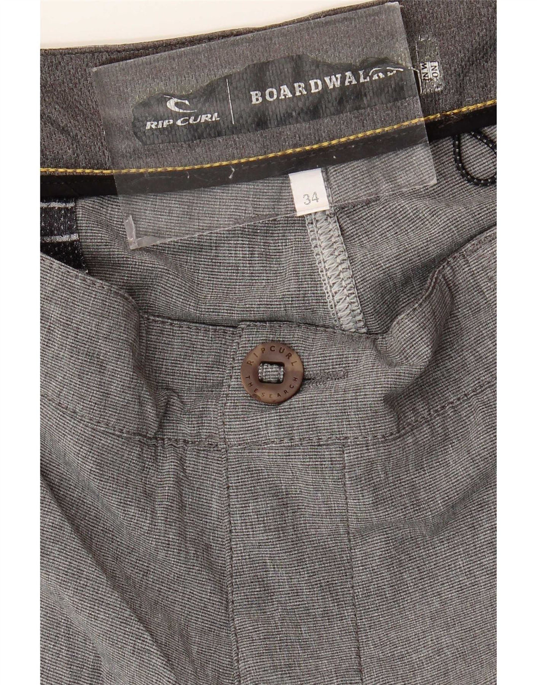 Rip Curl Short Chino Homme W34 Large Gris Moucheté
