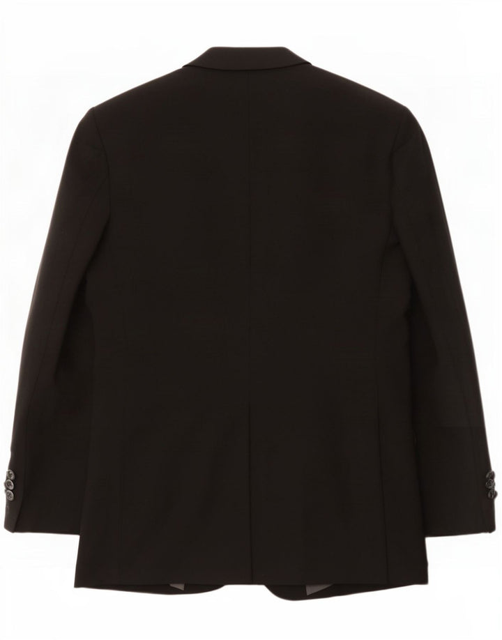 Marks & Spencer Veste blazer à 2 boutons pour homme UK 36 Petit Noir Polyester