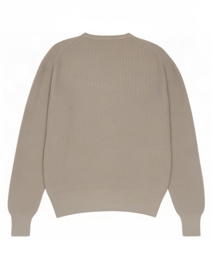 All Saints Pull Col Rond Homme Gris Moyen Coton
