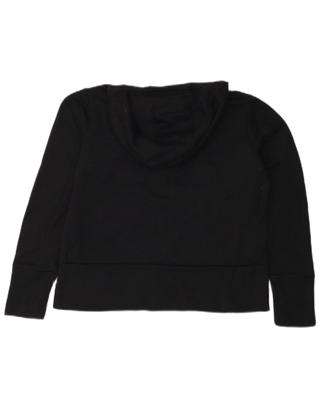 NIKE Pull à capuche zippé surdimensionné Dri Fit pour femme UK 10 Petit Noir