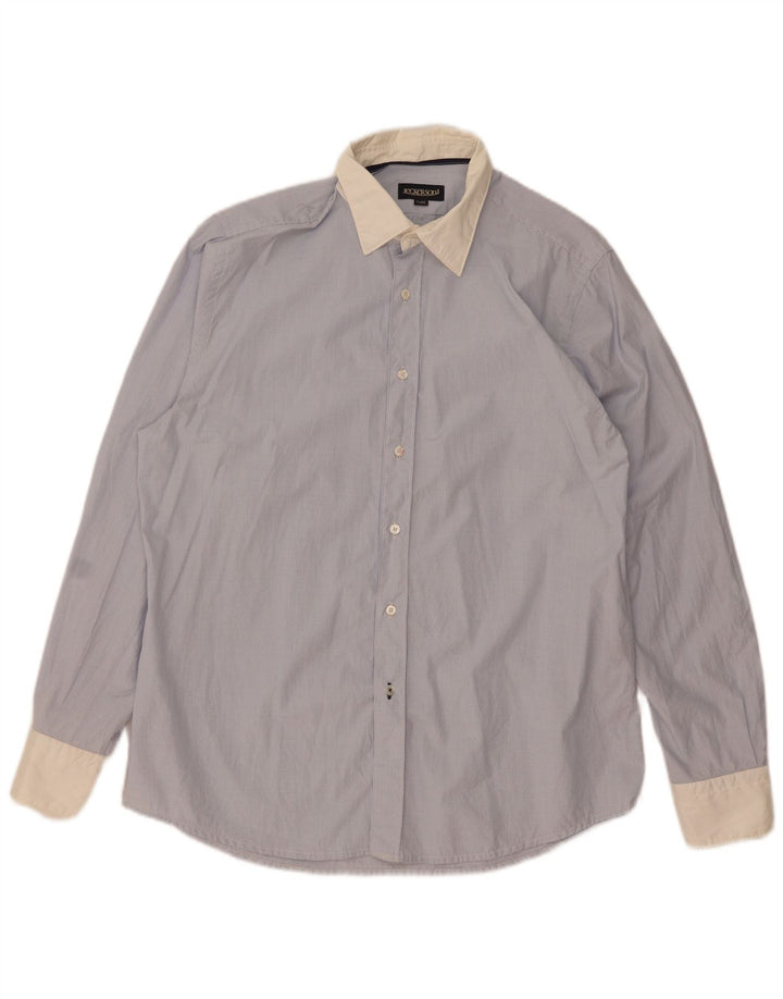 Jeckerson Chemise Homme XL Bleu Carreaux Coton