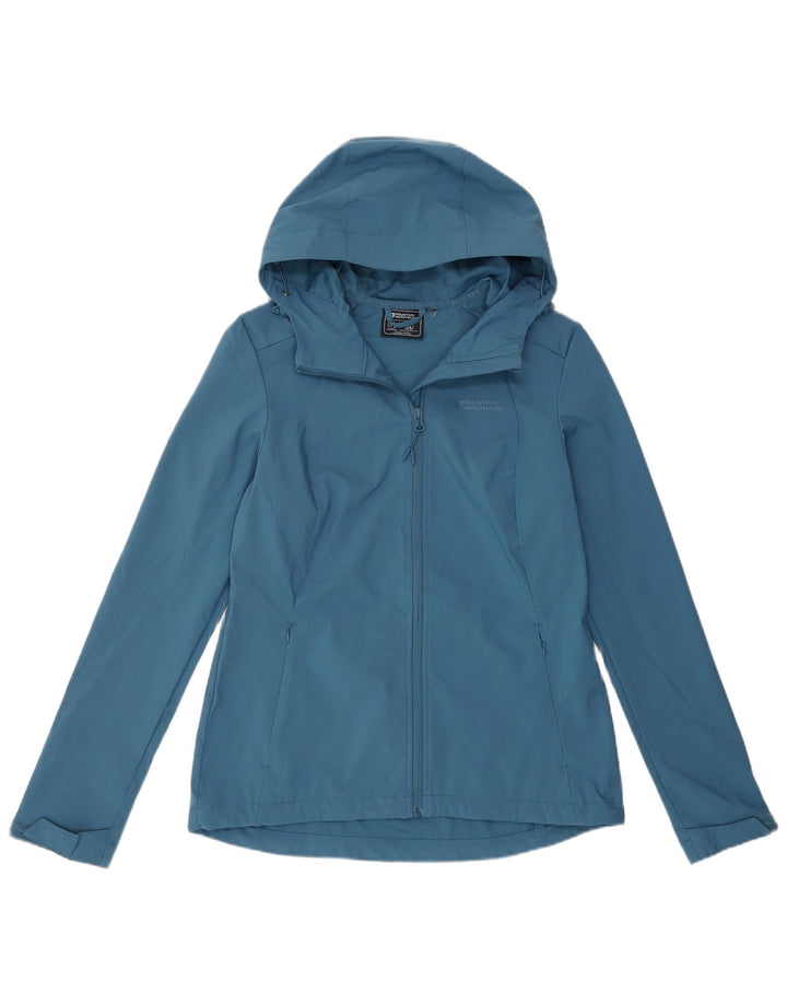 MOUNTAIN WAREHOUSE Veste de pluie à capuche pour femme UK 6 XS Bleu Polyester