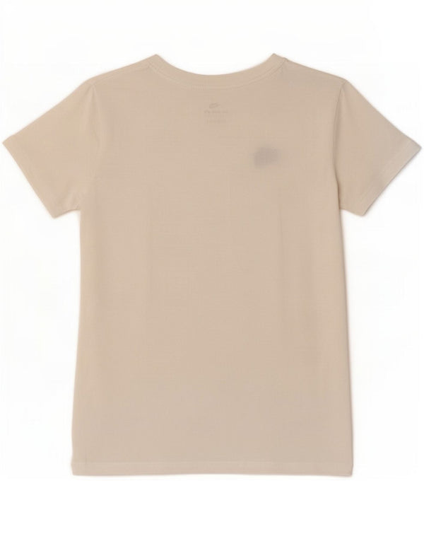 Nike T-Shirt Femme UK 6 XS Blanc Coton