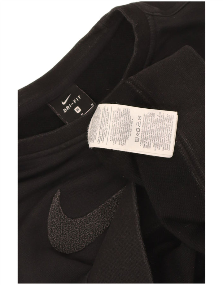 Nike Sweat-shirt surdimensionné Dri Fit Graphic pour femme UK 14 Noir moyen