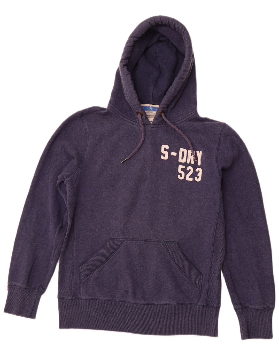 SUPERDRY Pull à Capuche Graphique Homme Bleu Marine Moyen Coton