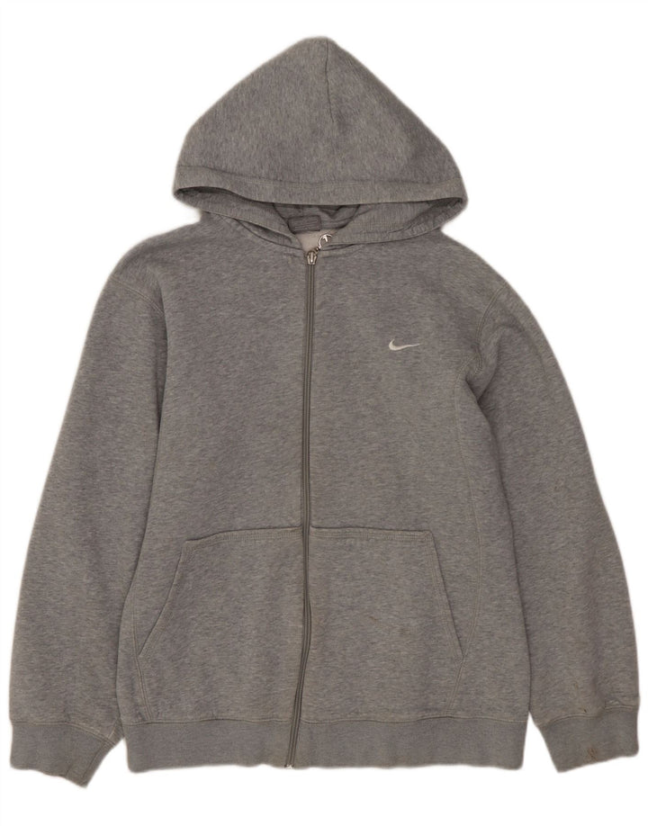 NIKE Pull à capuche zippé pour garçon 12-13 ans Grand Gris Coton