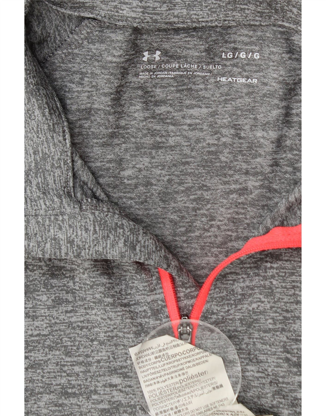 Under Armour Haut de survêtement Heat Gear pour femme UK 14 Large Gris