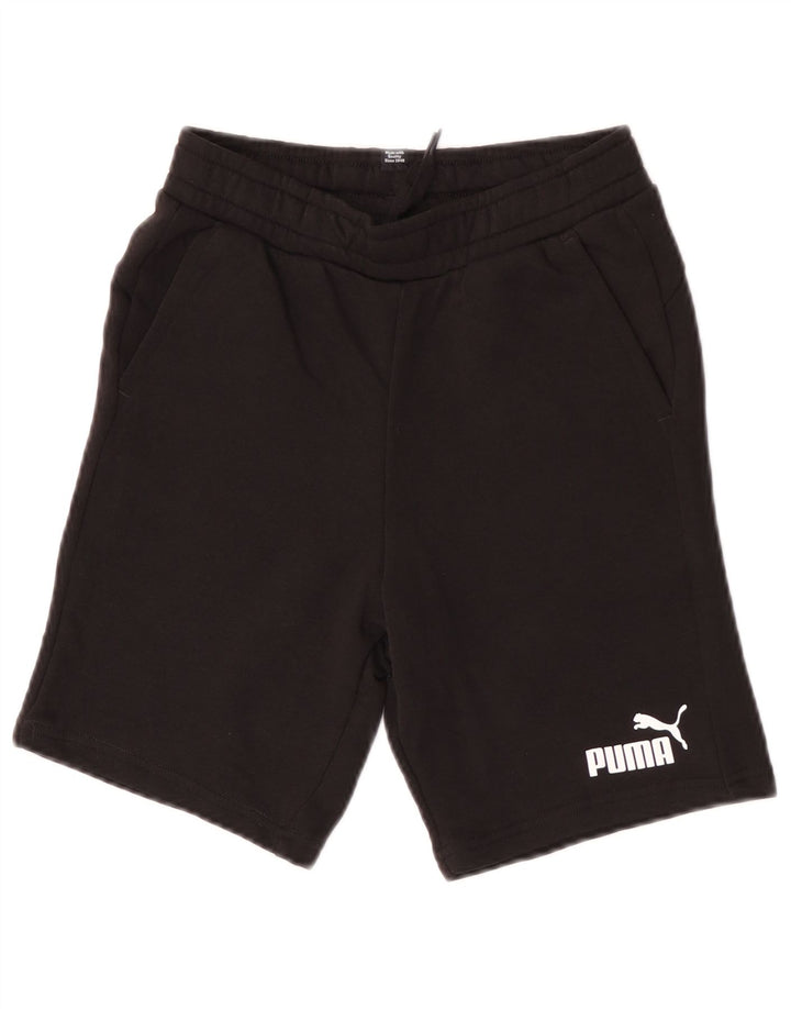 Puma Short de Sport Garçon 11-12 Ans Noir Coton