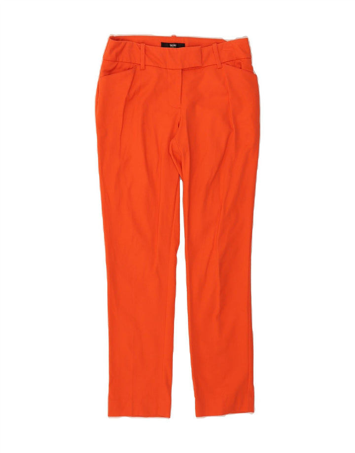 MOSSIMO Womens Slim Cropped Trousers US 6 Medium W30 L27 Orange Cotton Vintage Mossimo and Second-Hand Mossimo from Messina Hembry 