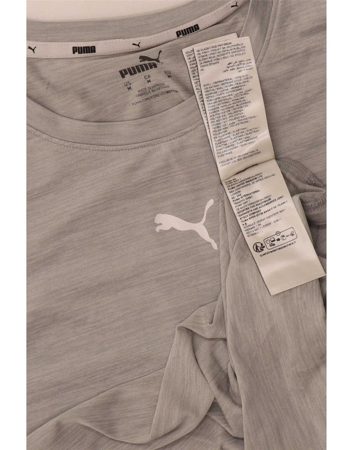 Puma T-Shirt Homme Gris Moyen Moucheté Polyester