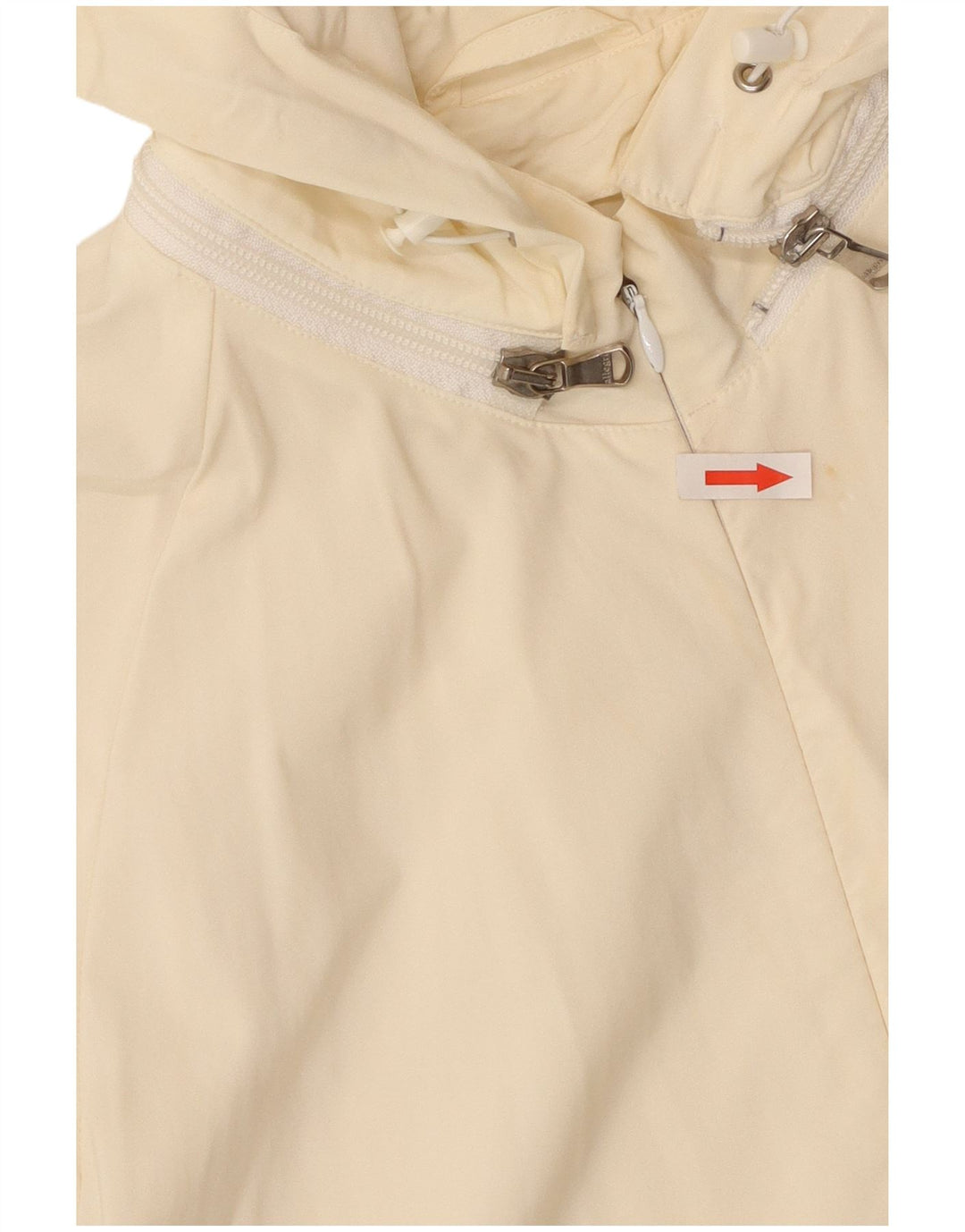 Allegri Veste bomber à capuche pour femme UK 14 Large Blanc cassé