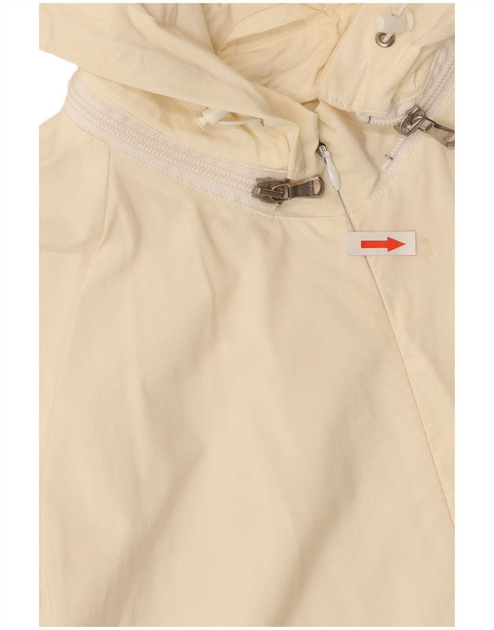 Allegri Veste bomber à capuche pour femme UK 14 Large Blanc cassé