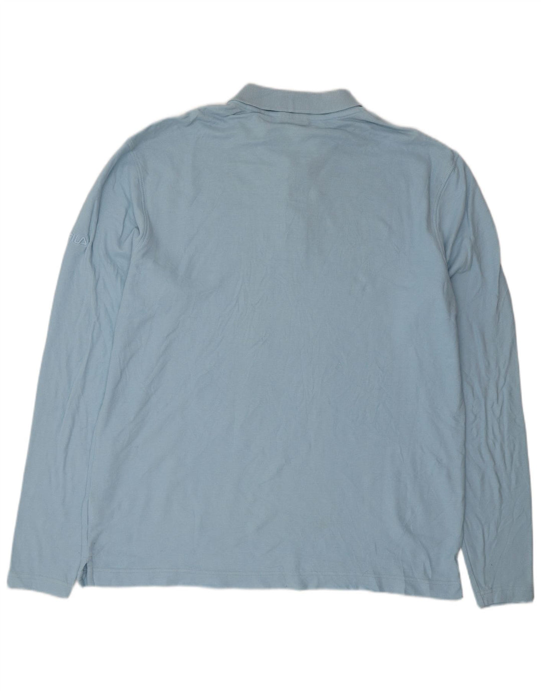 FILA Polo à manches longues homme XL bleu coton