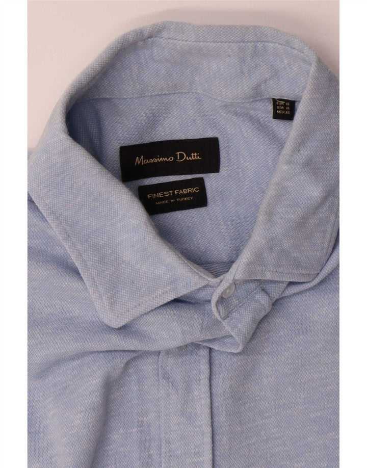 Massimo Dutti Chemise Homme XL Bleu