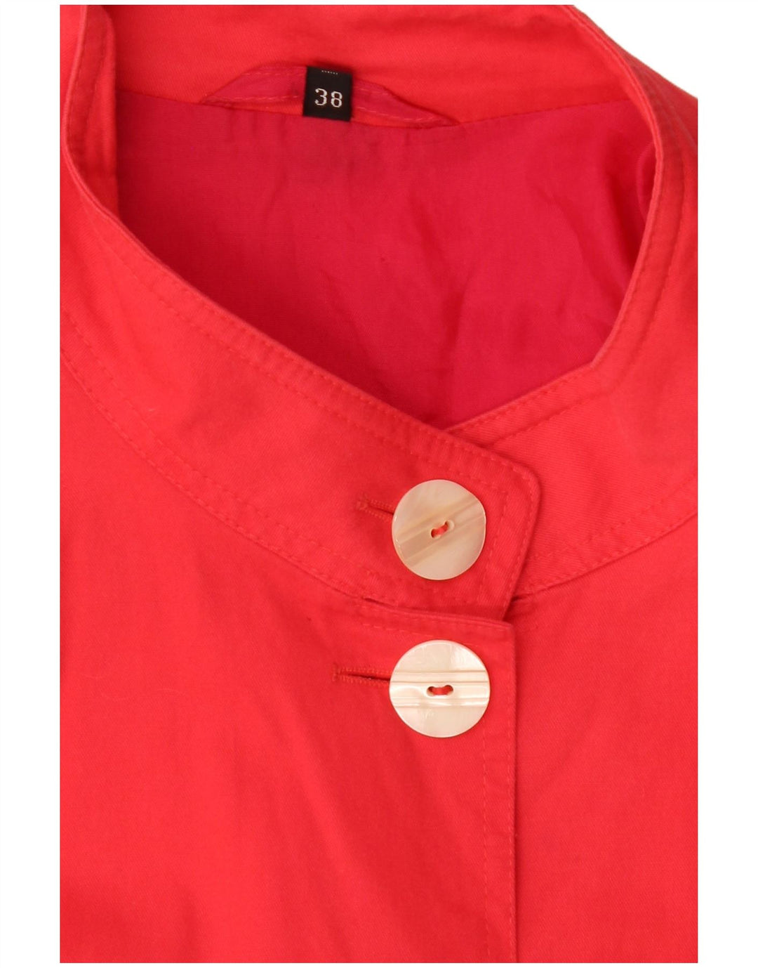 vintage Femme Veste Bomber Oversize EU 38 Rouge Moyen