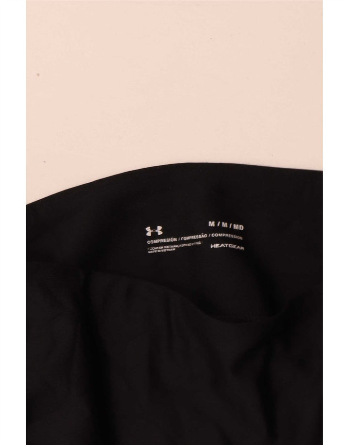 Under Armour Leggings Femme UK 44 Polyester Noir Moyen