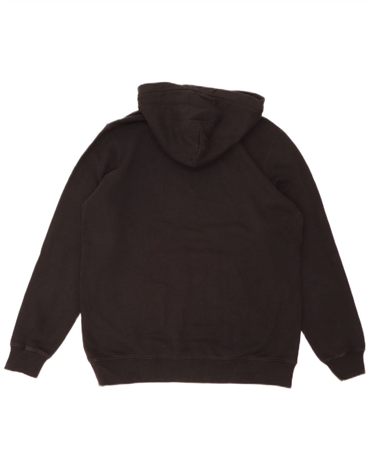 Dondup Pull à capuche graphique pour homme en coton noir moyen
