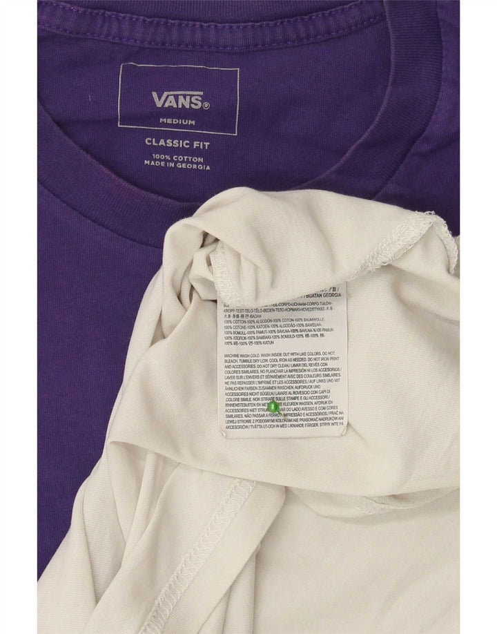 Vans T-shirt coupe classique pour homme en coton color block blanc moyen