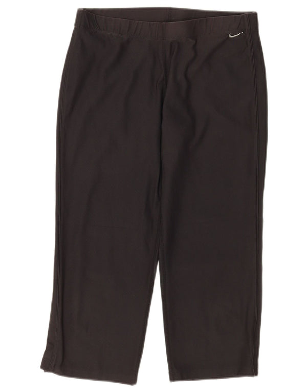 NIKE Pantalon de survêtement Dri Fit Capri pour femme UK 10/12 Noir moyen