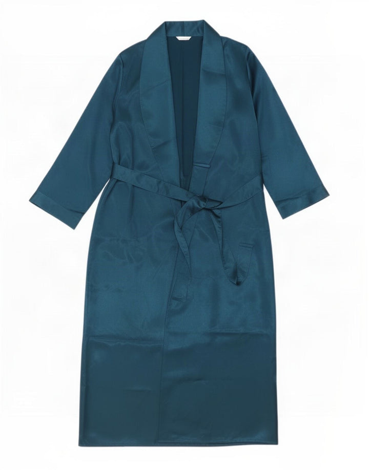 Marks & Spencer Robe Maxi pour Femme UK 8/10 Petit Bleu Polyester