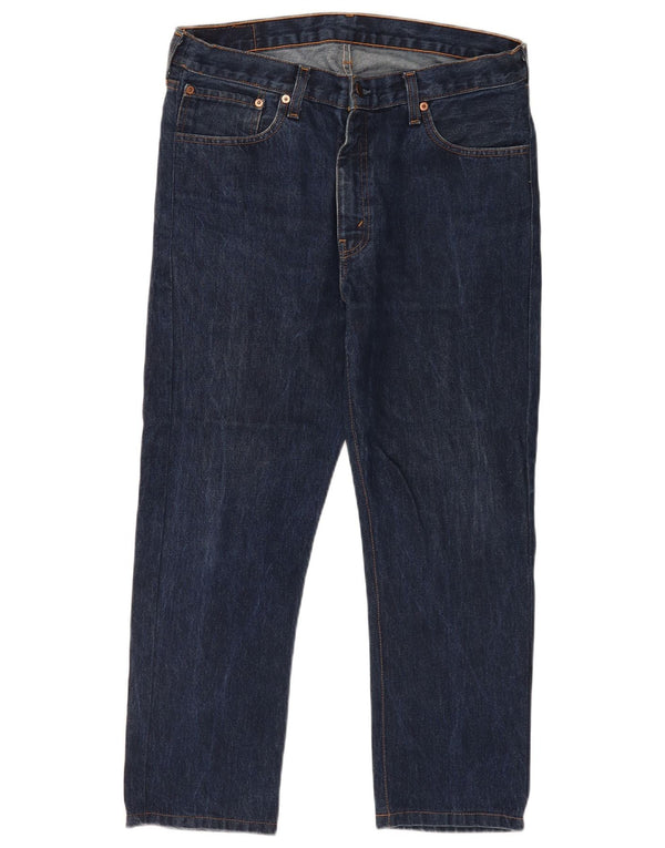 Levi's Mens 751 Cropped Straight Jeans W36 L25 Navy Blue