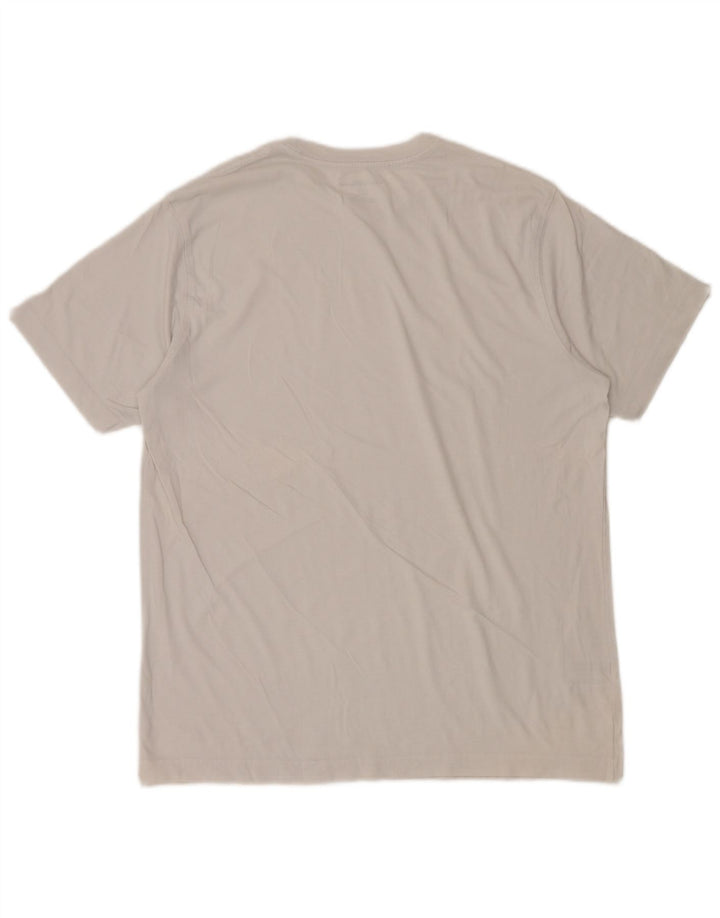 EDDIE BAUER T-Shirt Homme Haut Large Coton Blanc