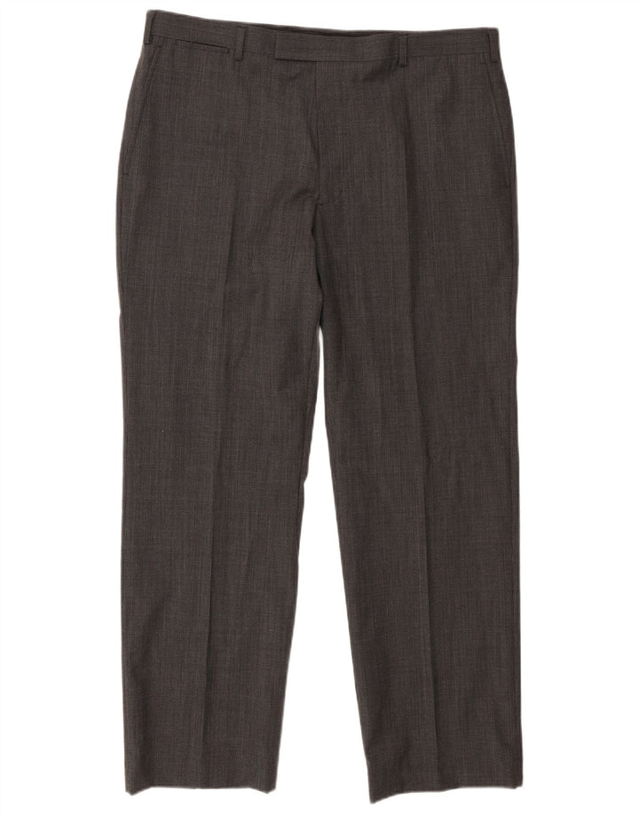 Marks & Spencer Pantalon de costume droit autographe pour homme W38 L31 Gris laine