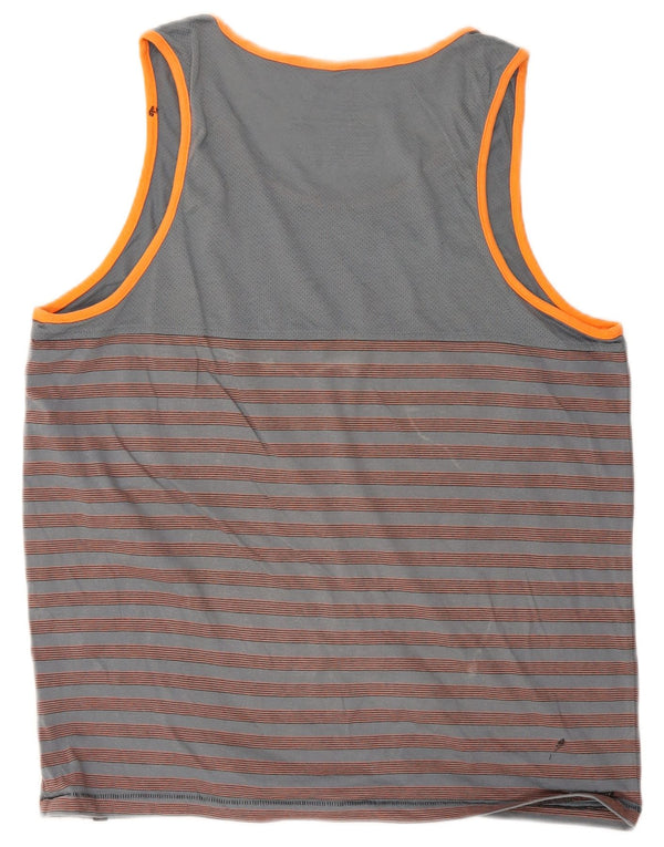 Hurley Homme Coupe Premium Débardeur Large Gris Rayé Coton