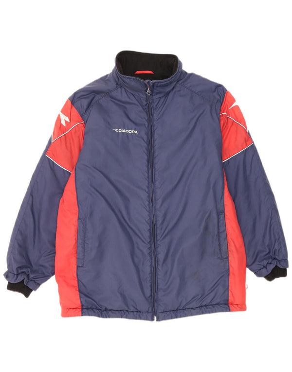 Diadora Veste de survêtement pour garçon 11-12 ans XL Bleu marine Colourblock